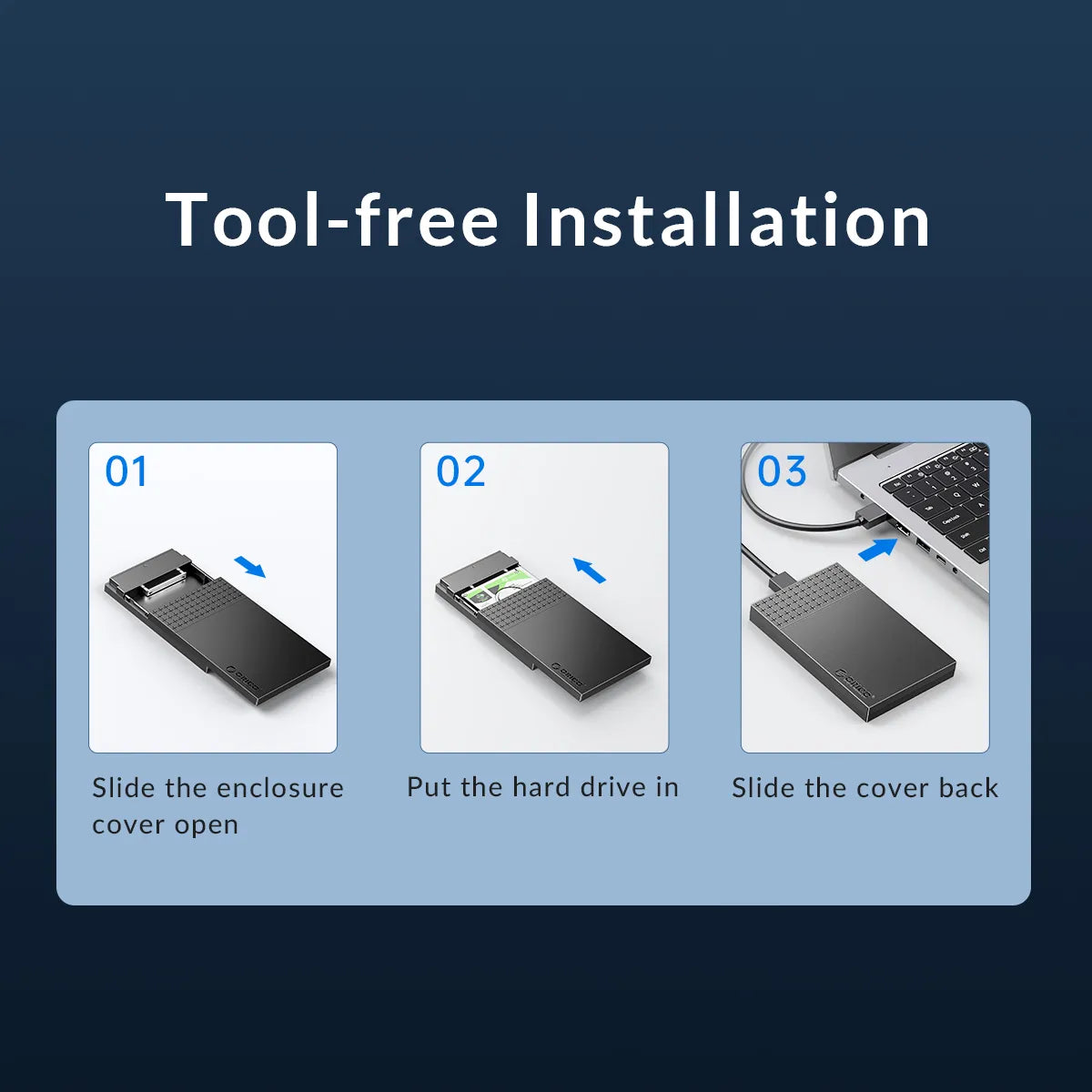 Orico 2526C3-V1 SATA 2.5 Enclosure - للتقنيات الحديثة TT TAB متجر