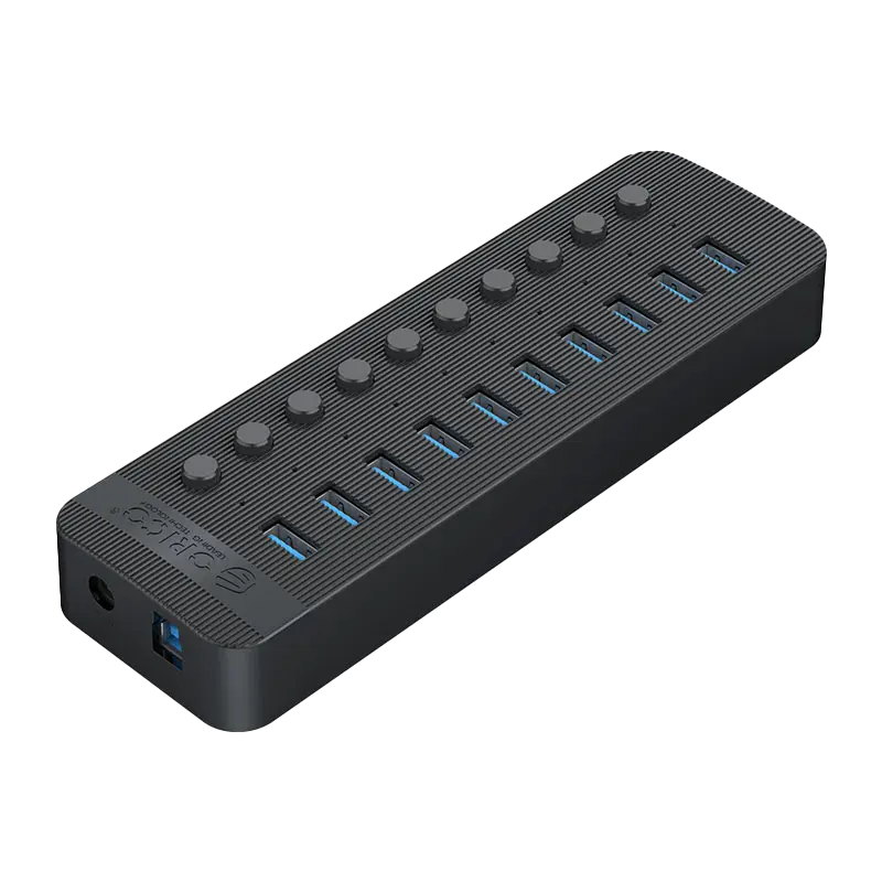 Orico CT2U3-10AB USB HUB 10 Port 3.0 with Individual On/Off Switches - للتقنيات الحديثة TT TAB متجر