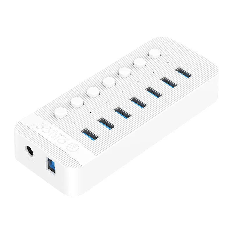 Orico CT2U3-7AB USB HUB 7 Port 3.0 with Individual On/Off Switches - للتقنيات الحديثة TT TAB متجر