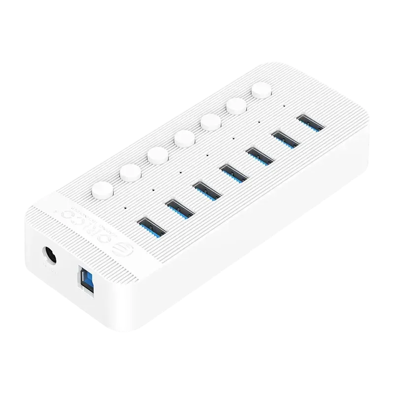 Orico CT2U3-7AB USB HUB 7 Port 3.0 with Individual On/Off Switches - للتقنيات الحديثة TT TAB متجر