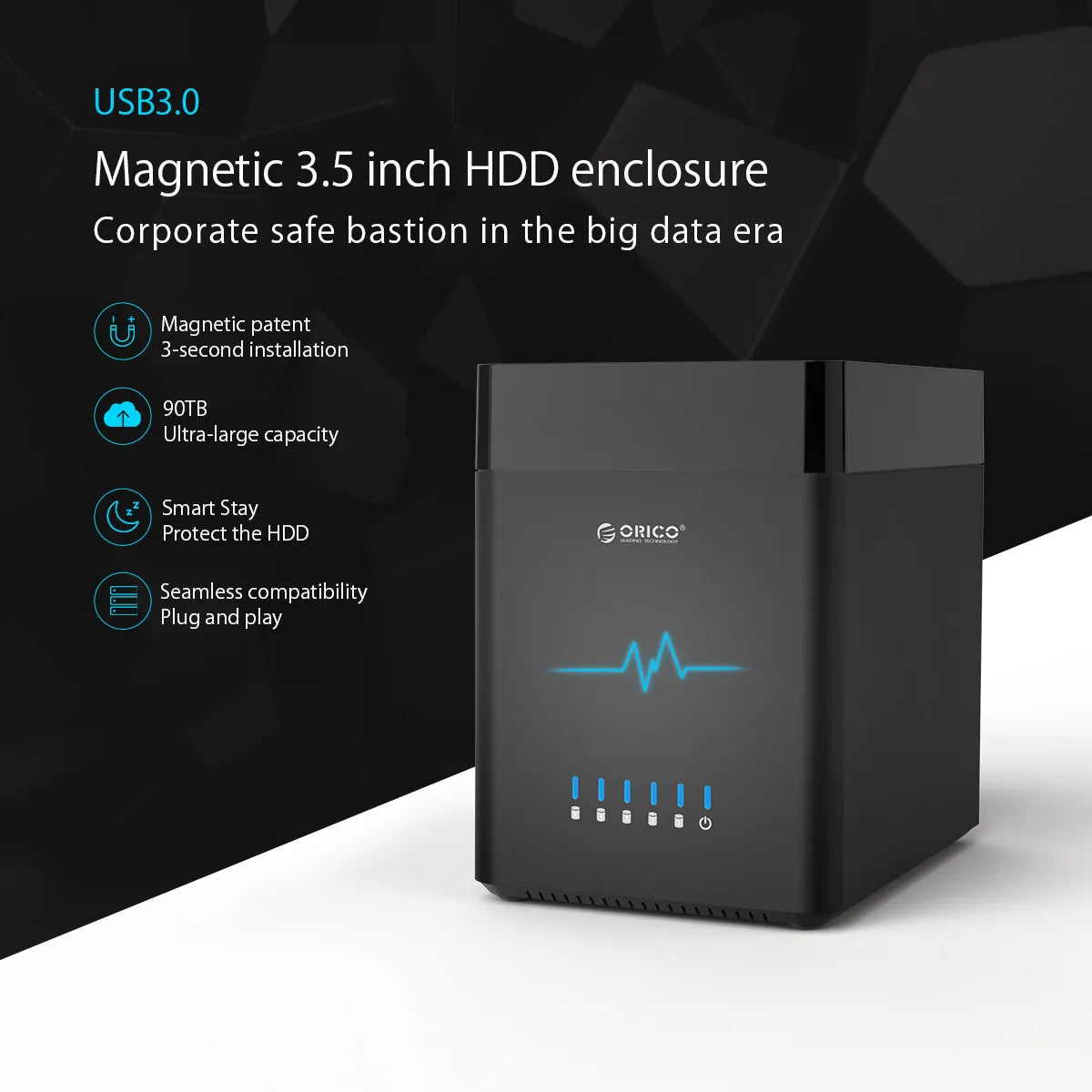 Orico DS500C3 SATA 3.5 Enclosure 5 Bay - للتقنيات الحديثة TT TAB متجر