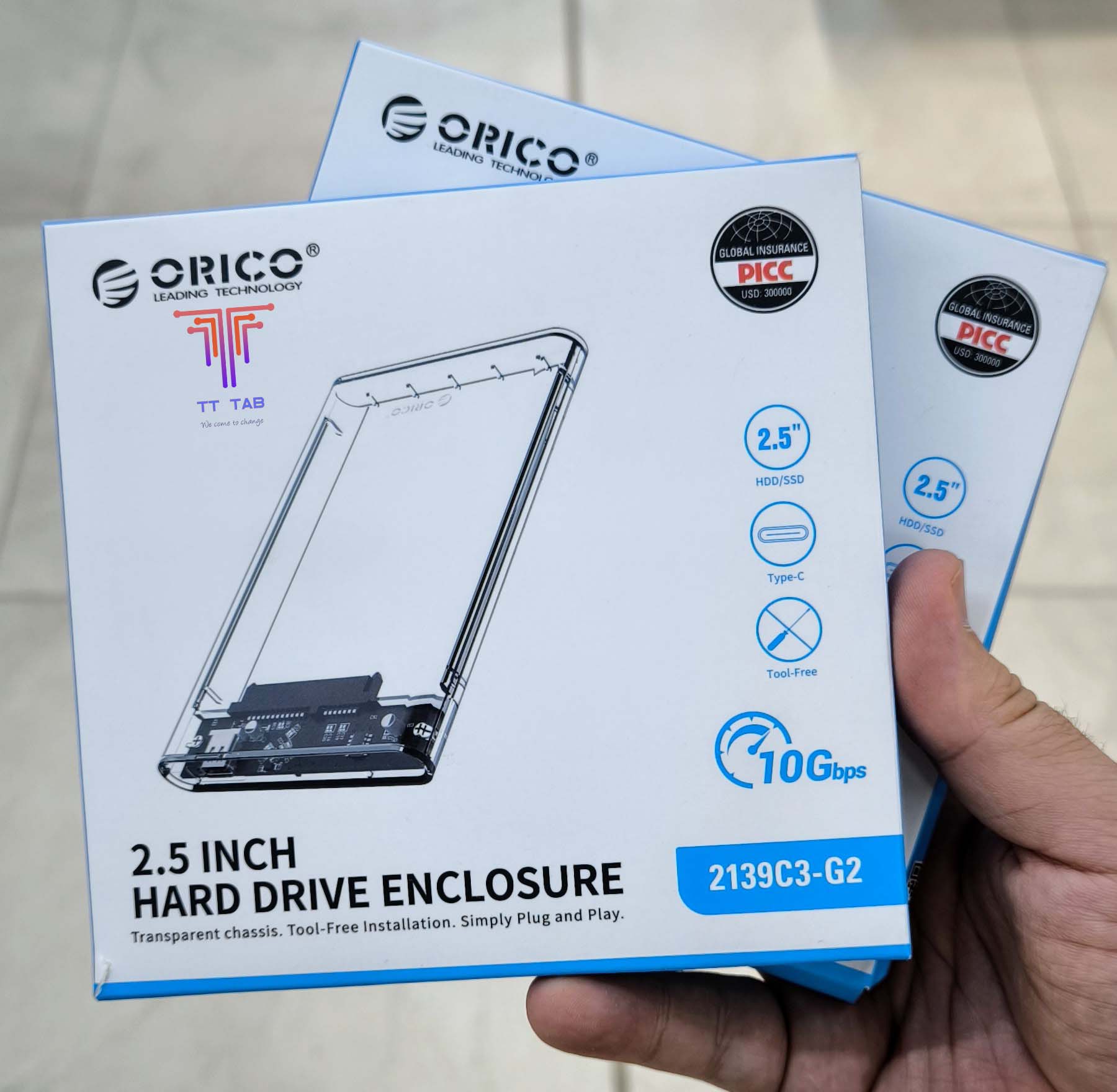 Orico 2139C3-G2 SATA 2.5 Enclosure - للتقنيات الحديثة TT TAB متجر