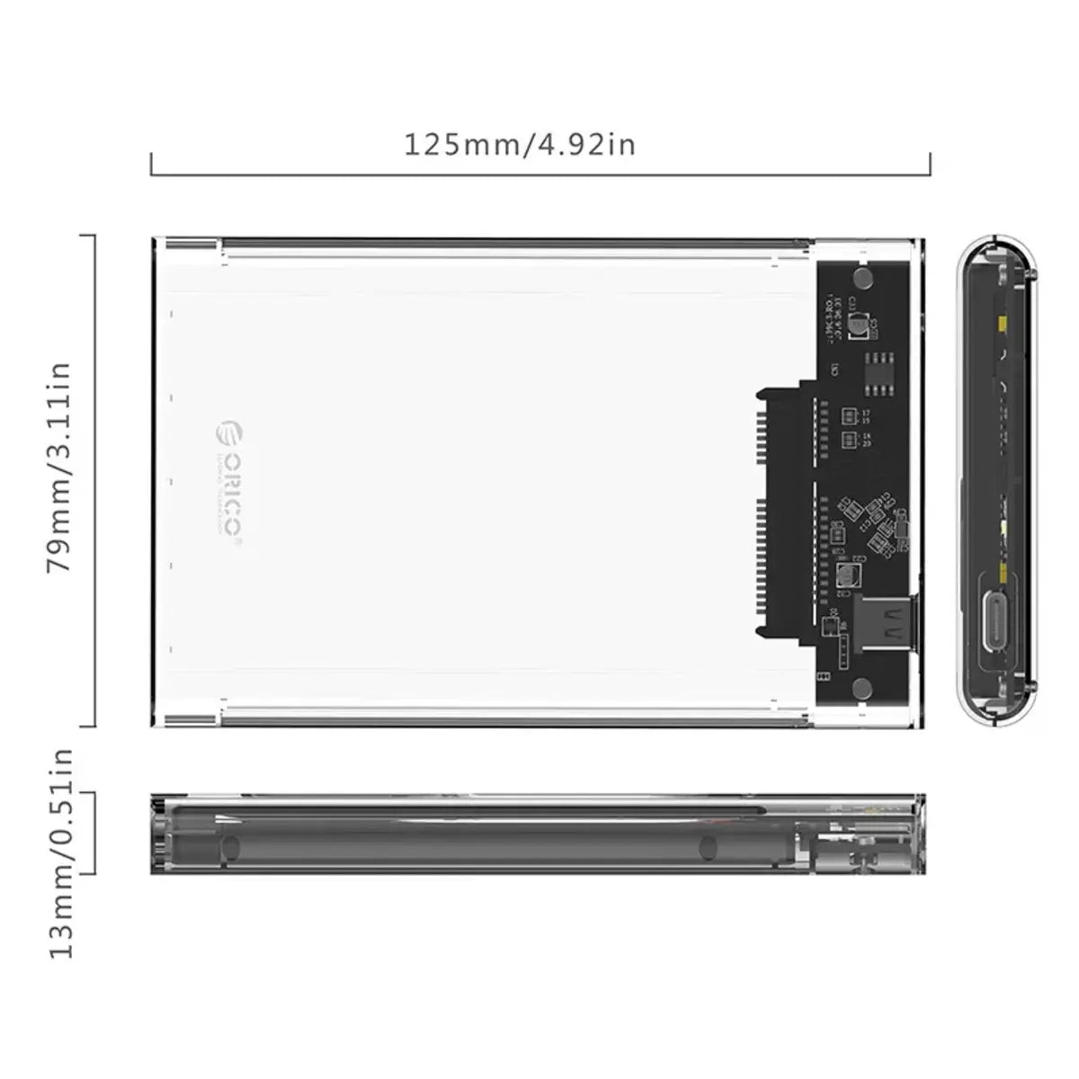 Orico 2139C3-G2-CR-EP SATA 2.5 Enclosure - متجر TT Tab للتقنيات الحديثة