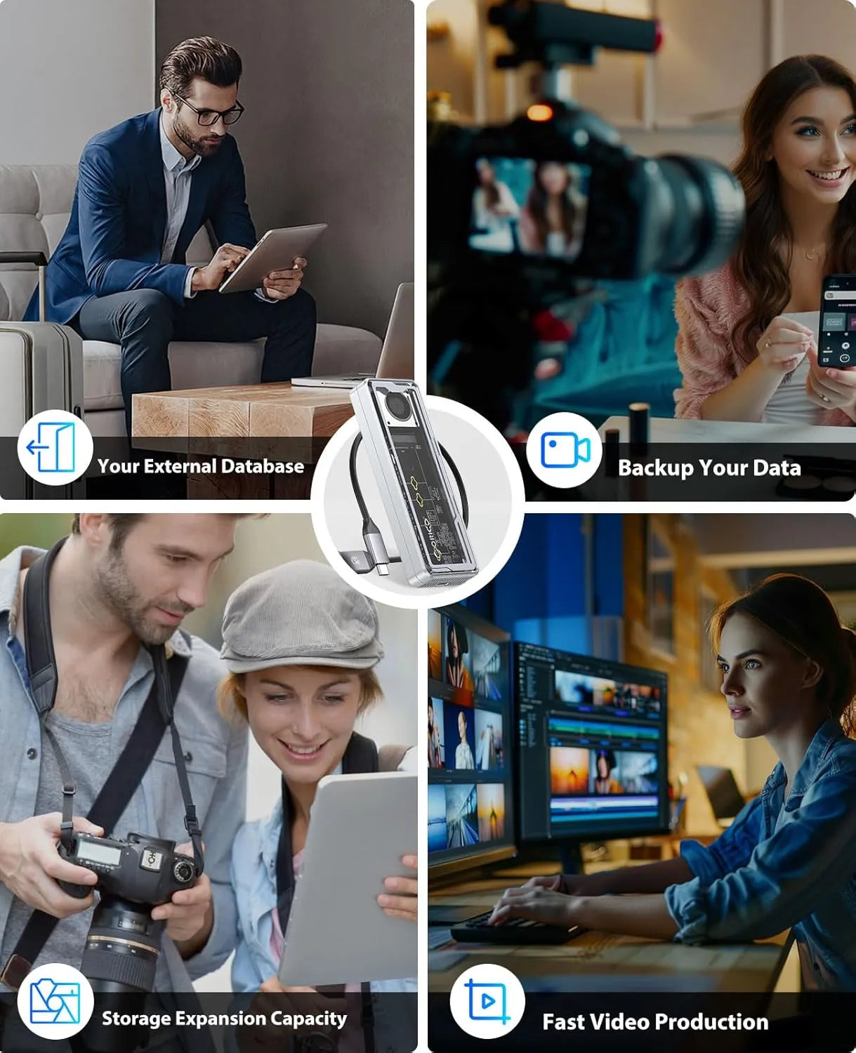 Orico AAGM2-U4 40Gpbs M.2 NVMe SSD Enclosure - متجر TT Tab للتقنيات الحديثة