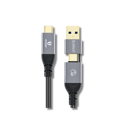 Orico ACC40-15 USB-C 2-in-1 40Gbps Data Cable