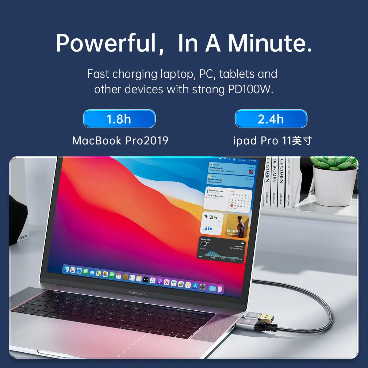 Orico ACC40-15 USB-C 2-in-1 40Gbps Data Cable - متجر TT Tab للتقنيات الحديثة