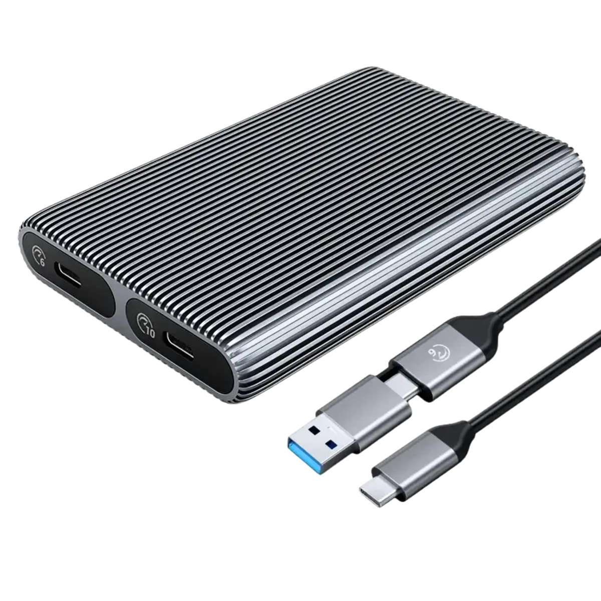 Orico AM2C3-2SN M.2 Enclosure Dual-Bay NVMe+NGFF - للتقنيات الحديثة TT TAB متجر