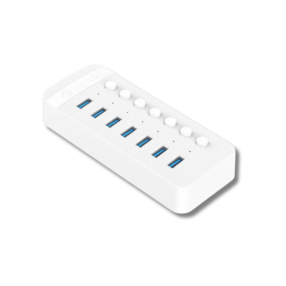 Orico CT2U3-7AB USB HUB 7 Port 3.0 with Individual On/Off Switches - للتقنيات الحديثة TT TAB متجر