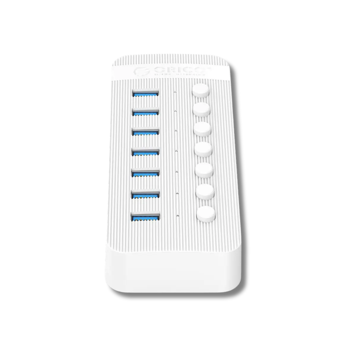 Orico CT2U3-7AB USB HUB 7 Port 3.0 with Individual On/Off Switches - للتقنيات الحديثة TT TAB متجر