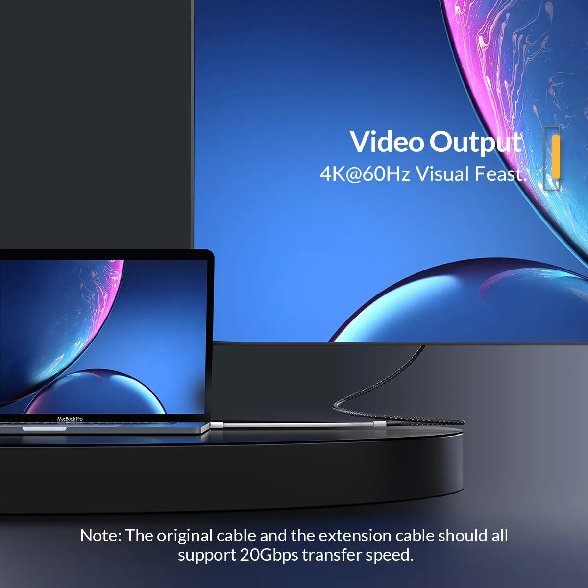 Orico CY32-10 USB-C 3.2 Gen2x2 20Gbps Extension Data Cable - متجر TT Tab للتقنيات الحديثة