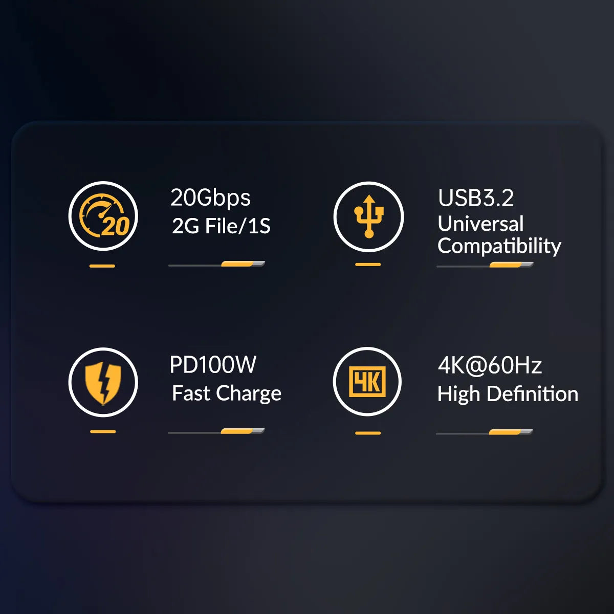 Orico CY32-10 USB-C 3.2 Gen2x2 20Gbps Extension Data Cable - متجر TT Tab للتقنيات الحديثة