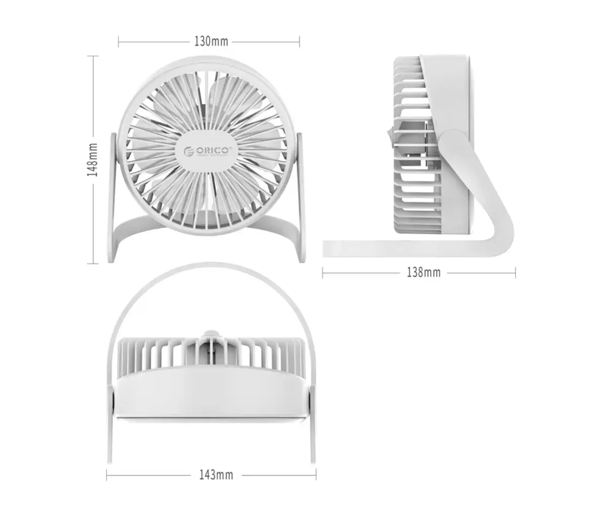 Orico FT1-2 Desktop USB Fan Suitable for Routers - متجر TT Tab للتقنيات الحديثة