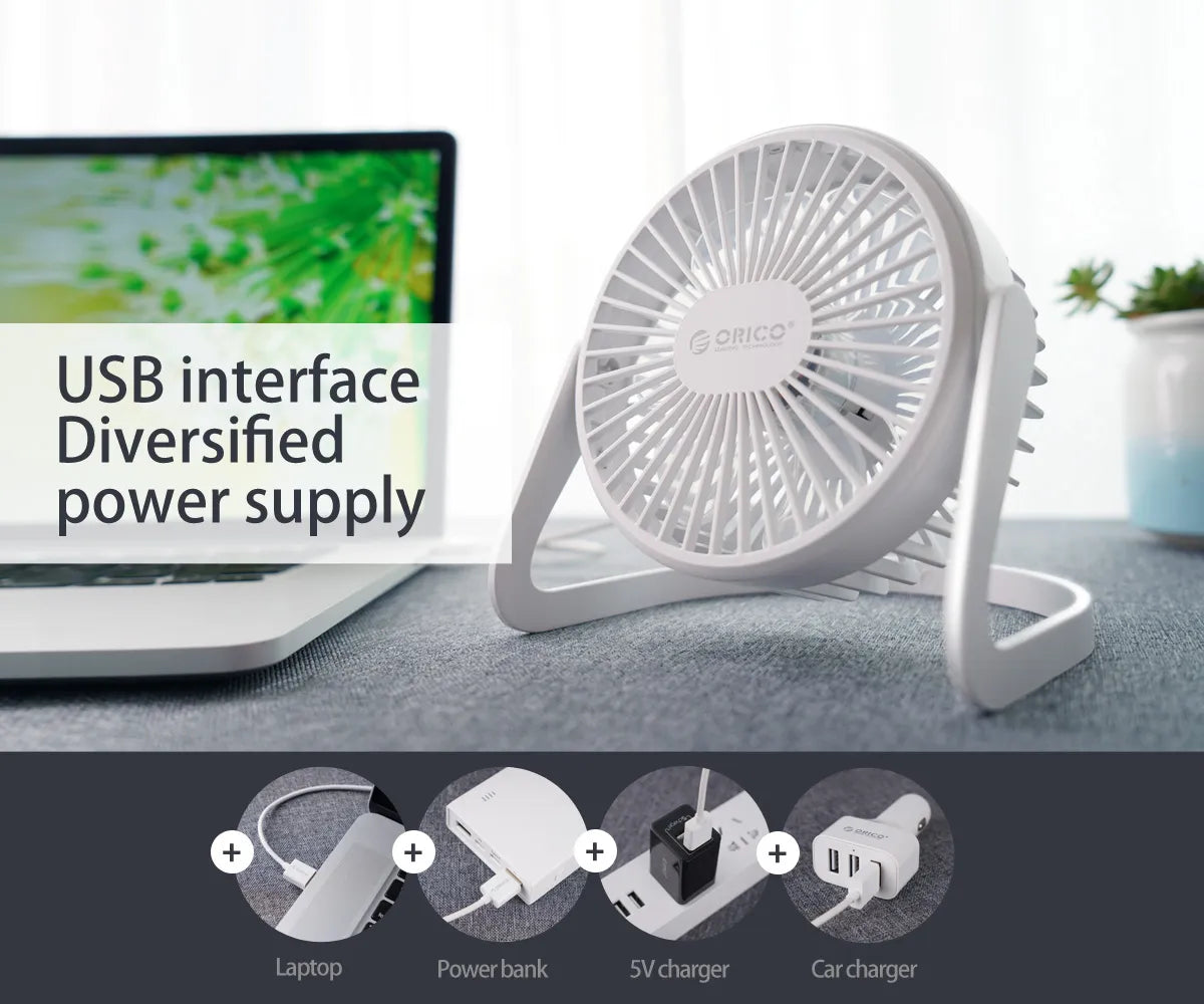 Orico FT1-2 Desktop USB Fan Suitable for Routers - متجر TT Tab للتقنيات الحديثة
