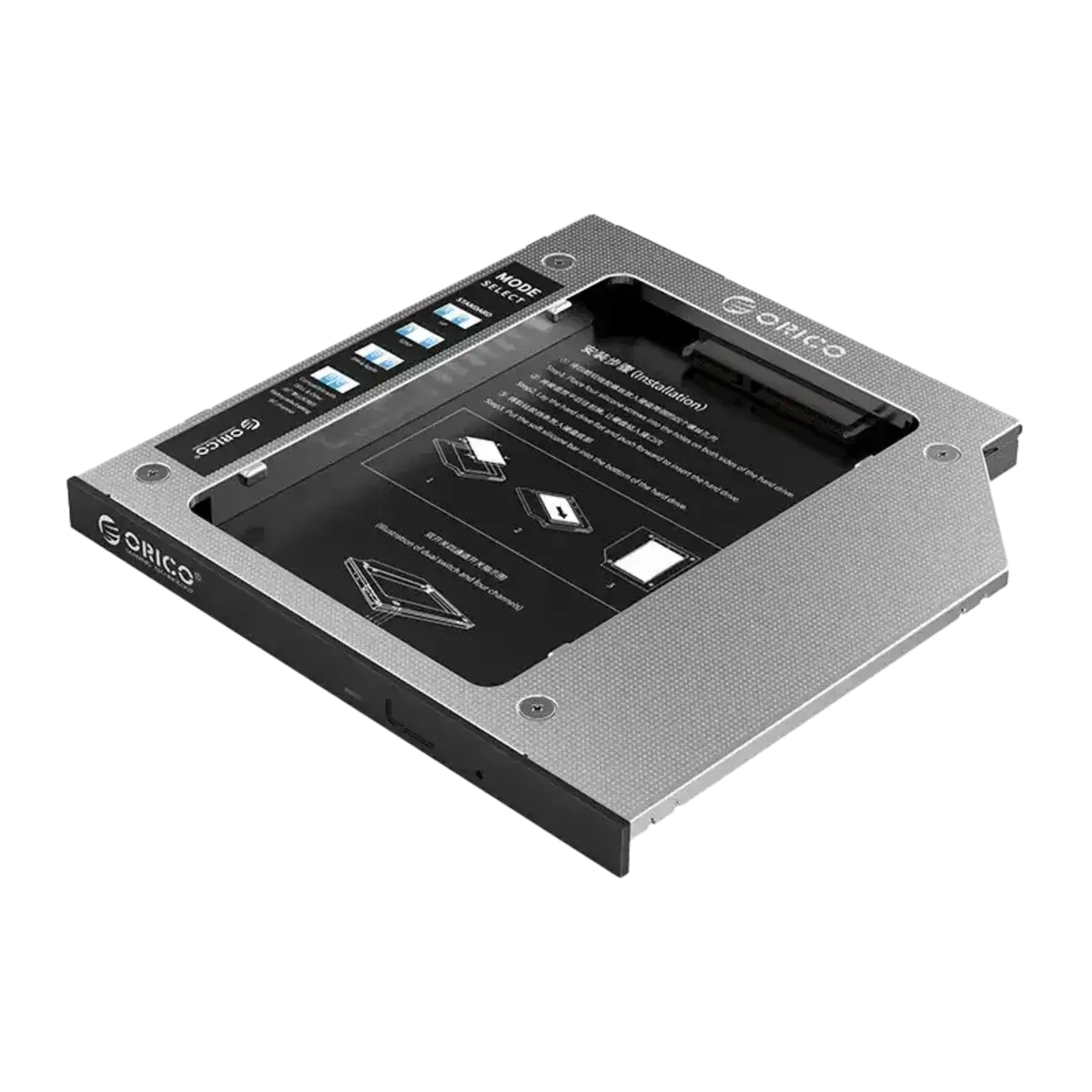 Orico M95SS Caddy 9.5mm Laptop Hard Drive Caddy for Optical Drive - للتقنيات الحديثة TT TAB متجر