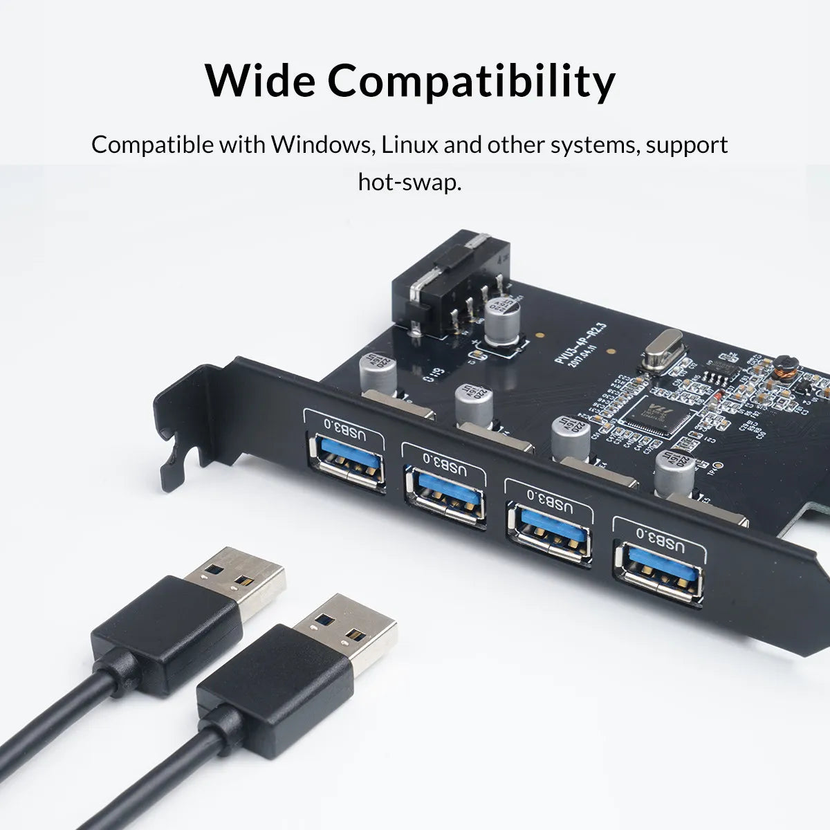 Orico PVU3-4P-V1 4 Port USB3.0 PCIe Expansion Card - للتقنيات الحديثة TT TAB متجر