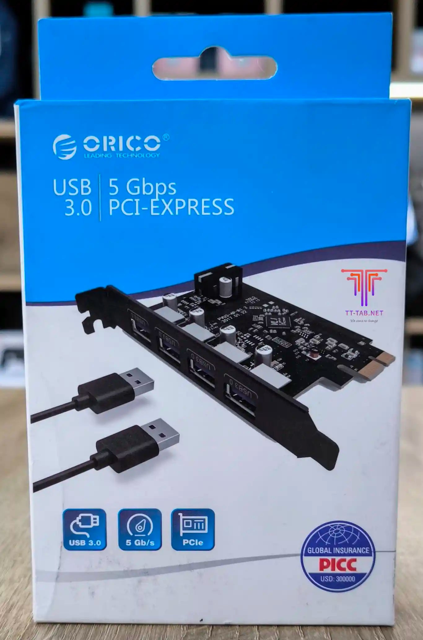 Orico PVU3-4P-V1 4 Port USB3.0 PCIe Expansion Card - للتقنيات الحديثة TT TAB متجر