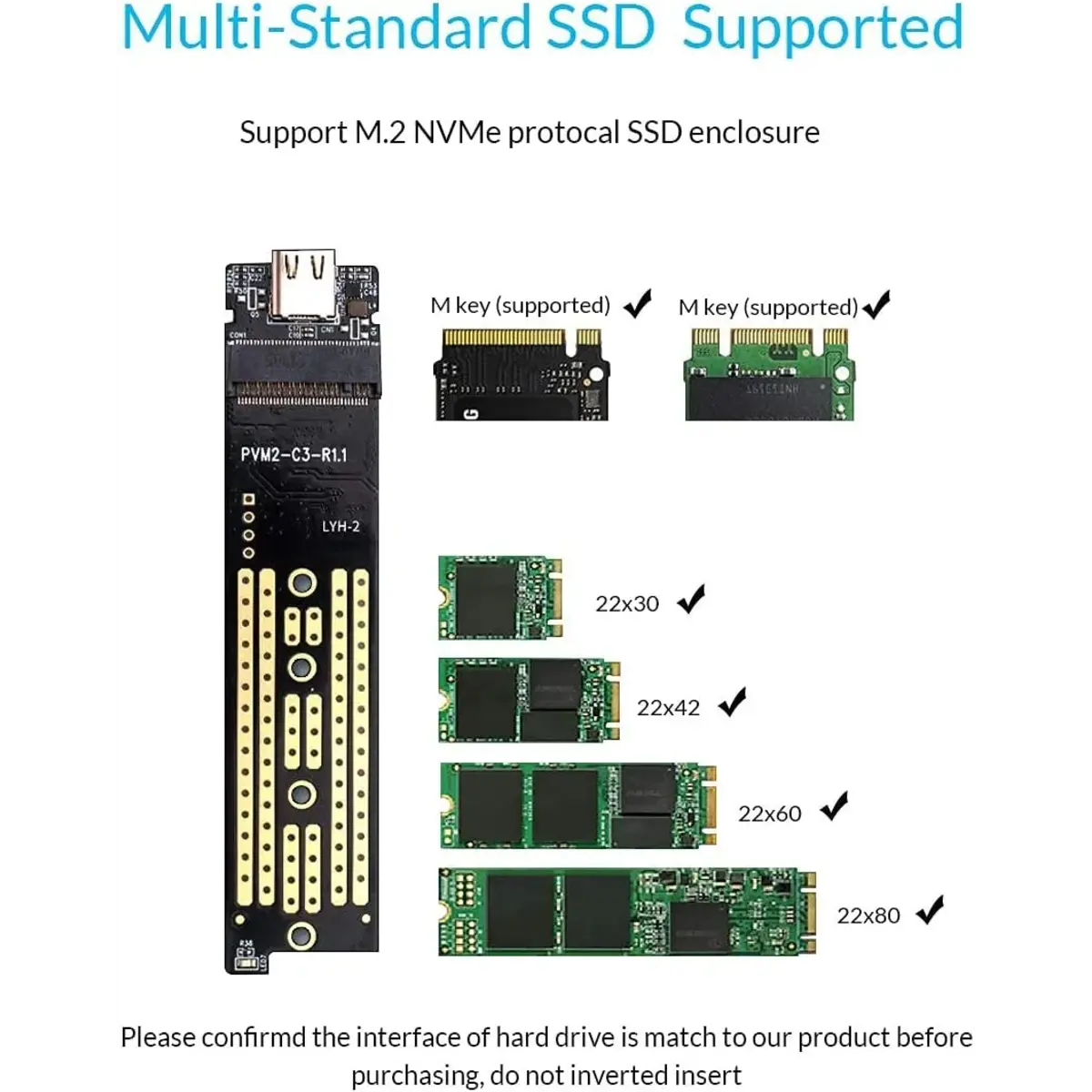 Orico TCM2-C3 M.2 NVMe SSD Enclosure - متجر TT Tab للتقنيات الحديثة