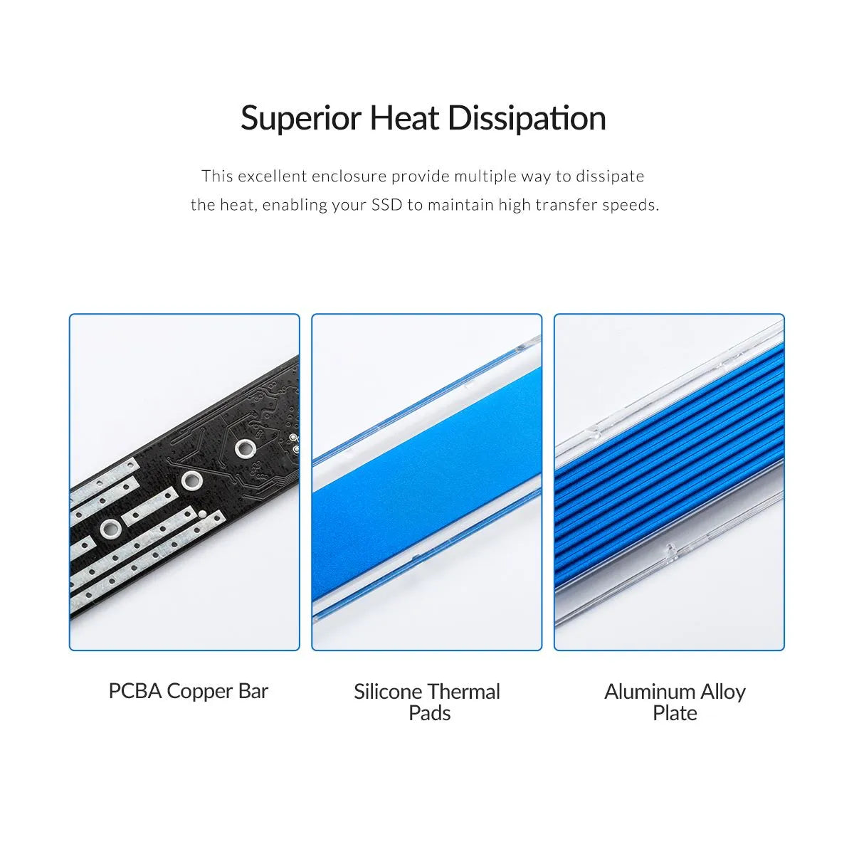 Orico TCM2M-C3 M.2 Enclosure support NVMe + NGFF - متجر TT Tab للتقنيات الحديثة