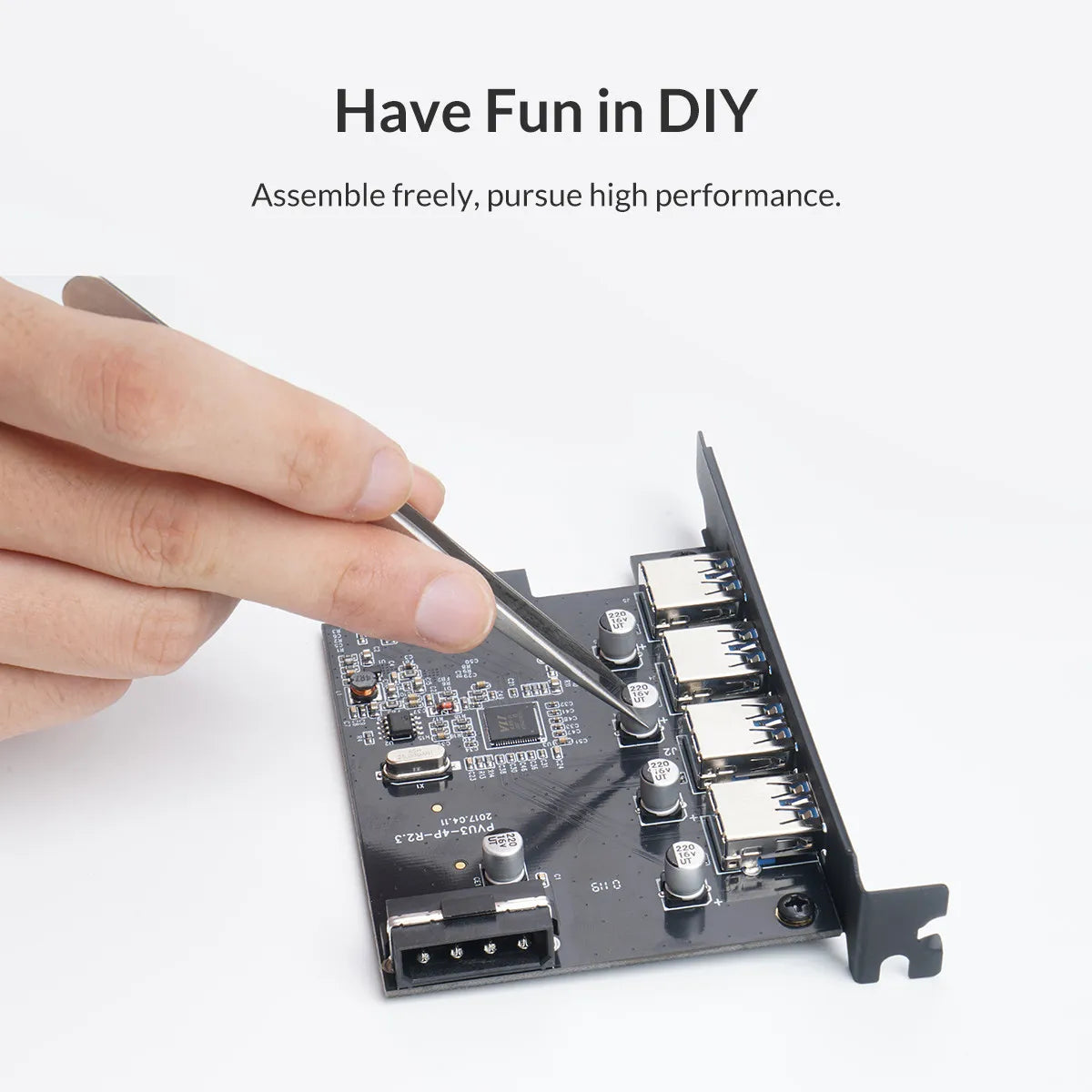 Orico PVU3-4P-V1 4 Port USB3.0 PCIe Expansion Card - للتقنيات الحديثة TT TAB متجر