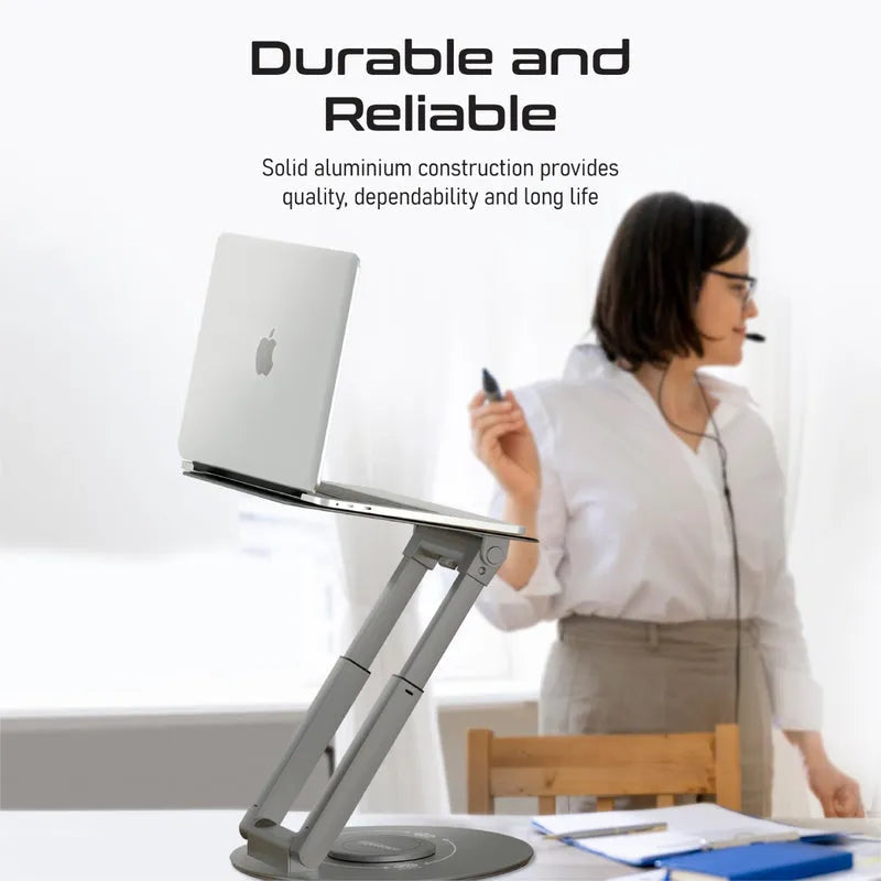 Promate DeskMate-6 Ergonomic Multi-Level Aluminium Laptop Stand - للتقنيات الحديثة TT TAB متجر