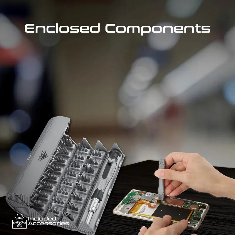 Promate ProTools-126M 126 Piece Cylindrical Magnetic Screwdriver Kit - للتقنيات الحديثة TT TAB متجر