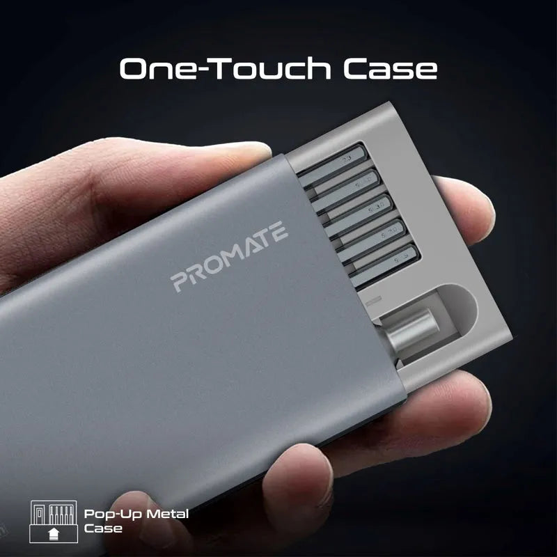 Promate ProTools-31M 31-Piece Super Mini Precision Screwdriver Kit - للتقنيات الحديثة TT TAB متجر