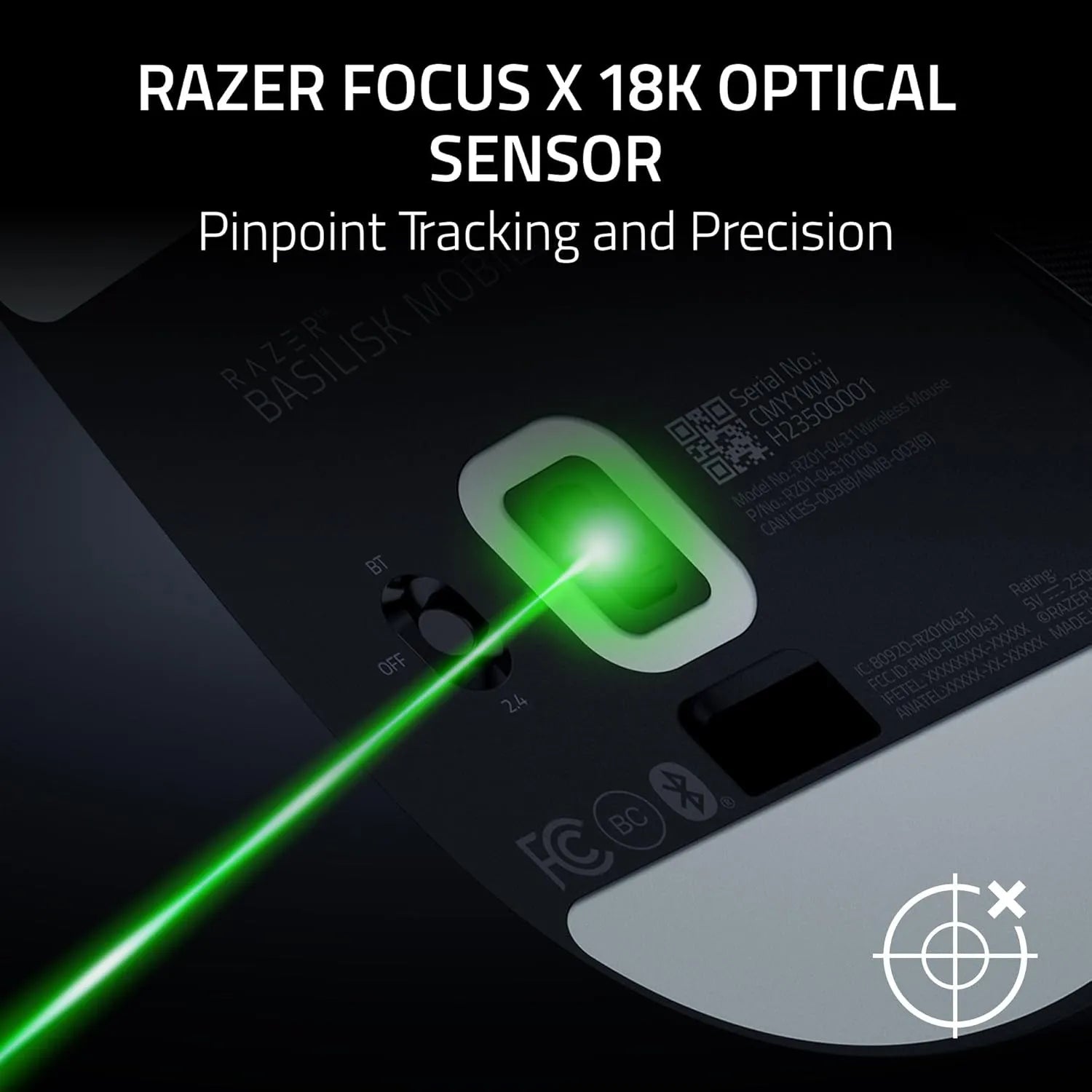 Razer Basilisk Mobile Portable Ergonomic Wireless Gaming Mouse - متجر TT Tab للتقنيات الحديثة
