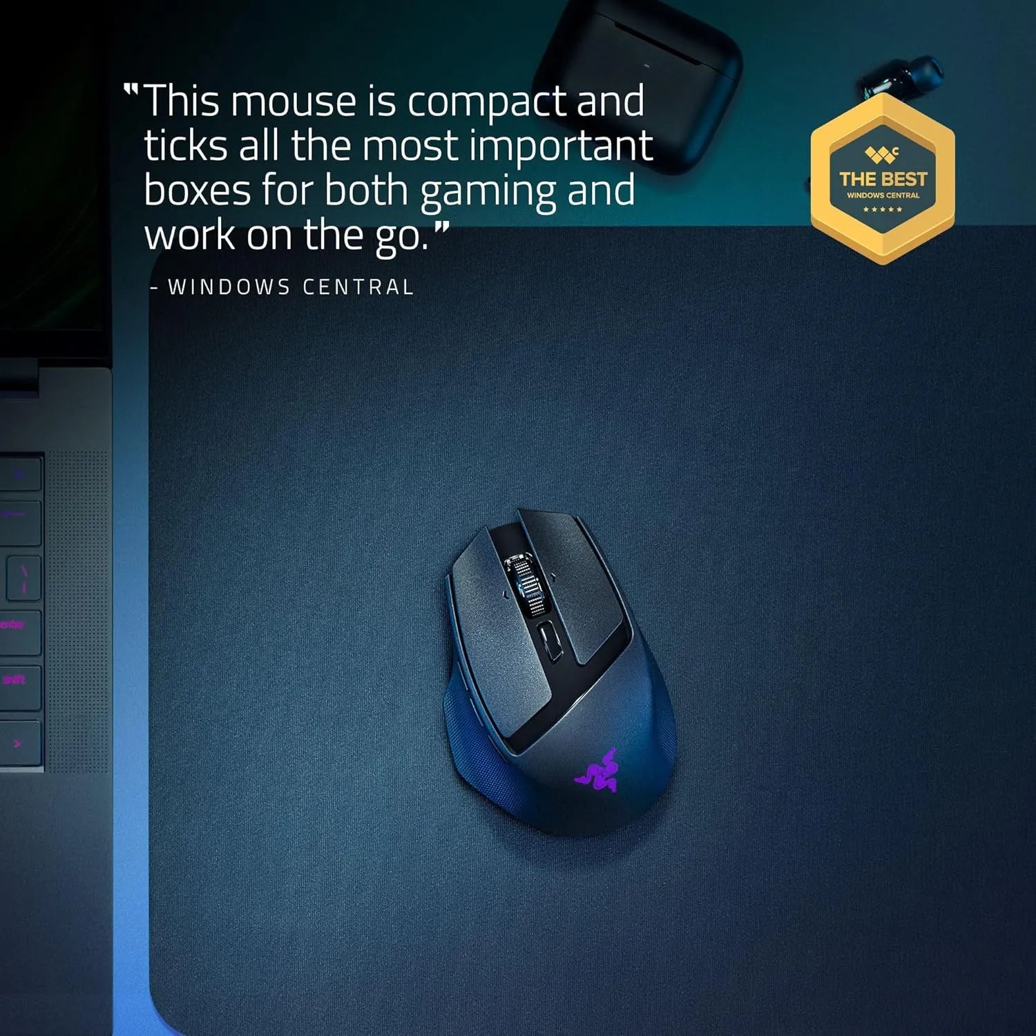 Razer Basilisk Mobile Portable Ergonomic Wireless Gaming Mouse - متجر TT Tab للتقنيات الحديثة