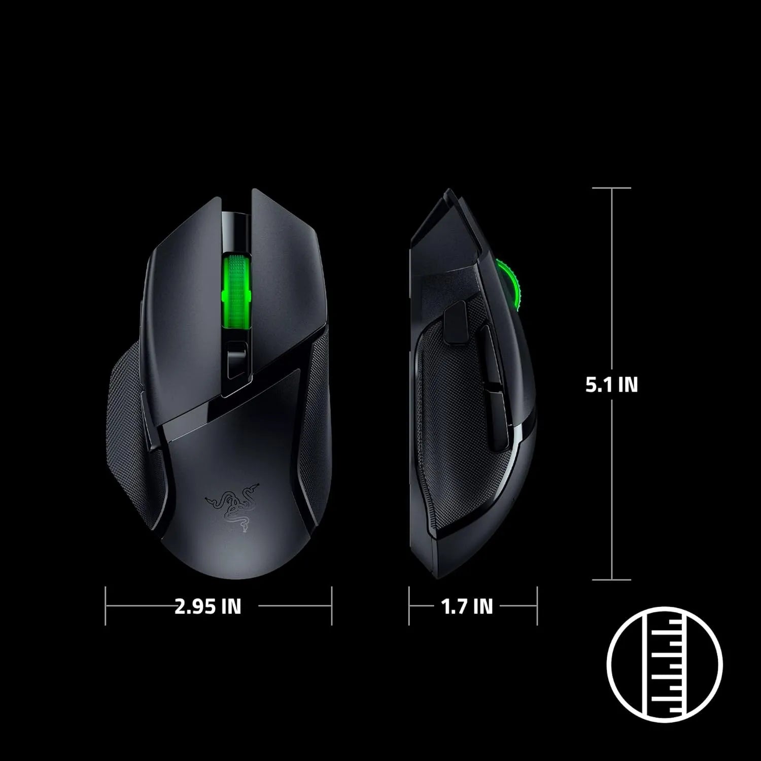 Razer Basilisk V3 X HyperSpeed Wireless Gaming Mouse Black - متجر TT Tab للتقنيات الحديثة