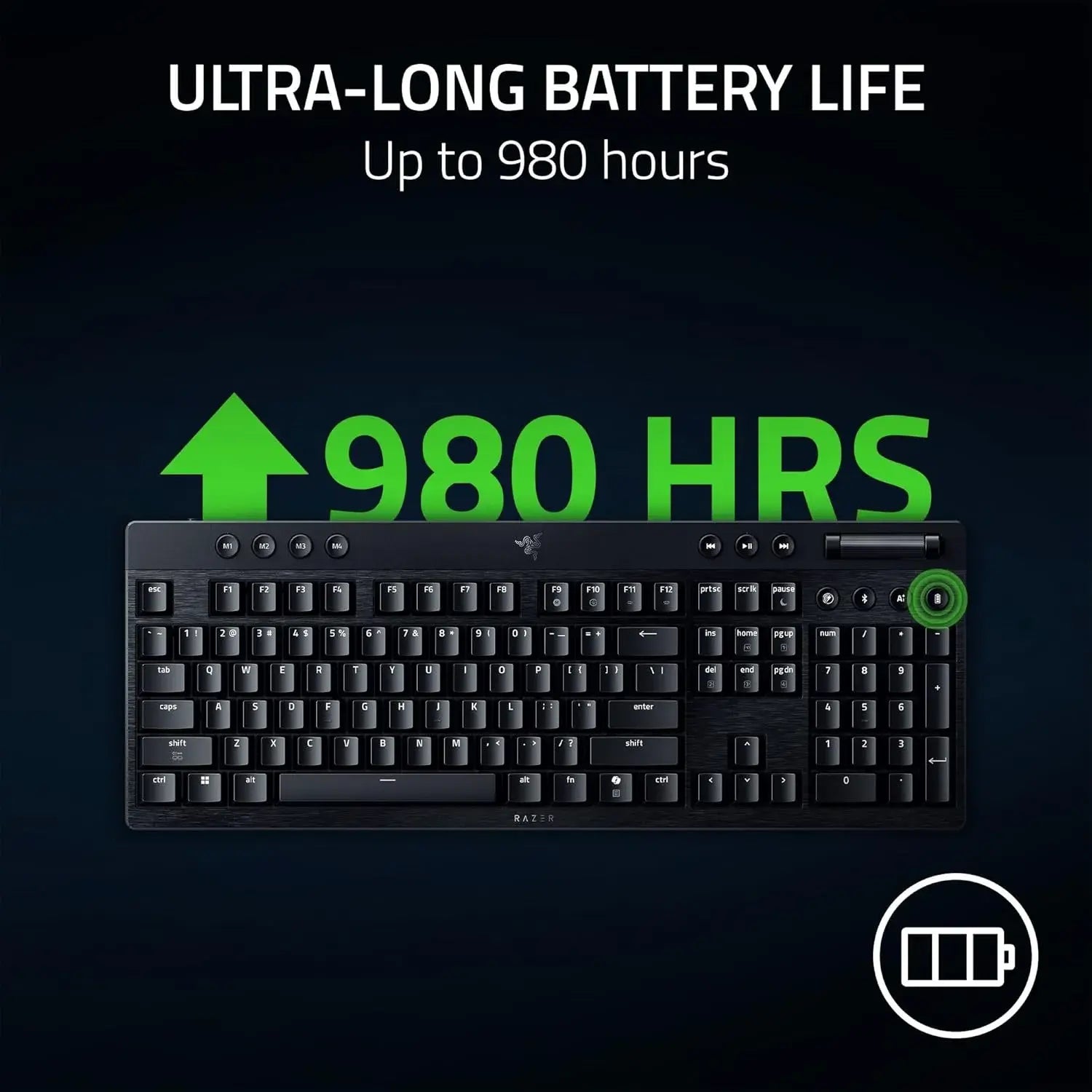 Razer BlackWidow V4 Low Profile HyperSpeed Wireless Gaming Keyboard with Multi-Function Roller and AI-Button - متجر TT Tab للتقنيات الحديثة
