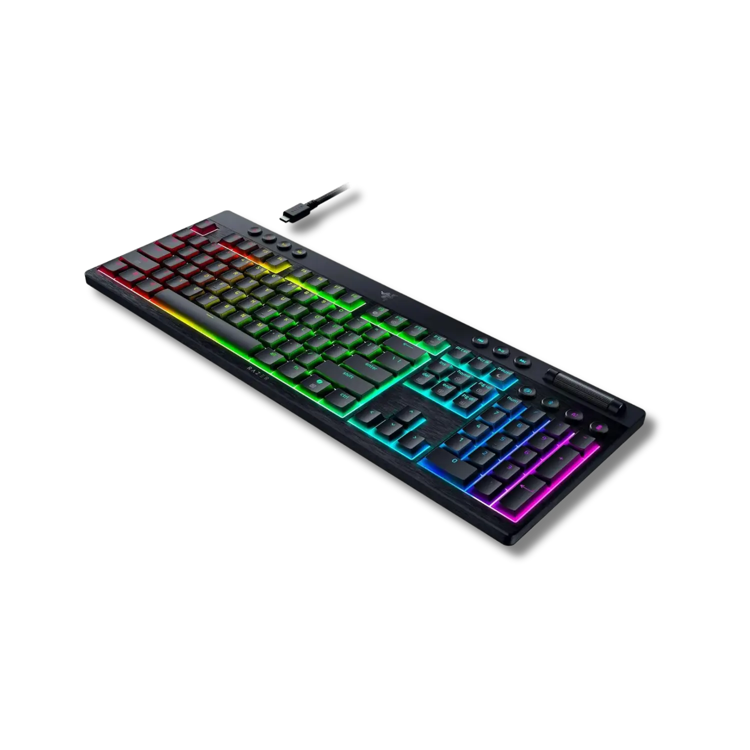 Razer BlackWidow V4 Low Profile HyperSpeed Wireless Gaming Keyboard with Multi-Function Roller and AI-Button - متجر TT Tab للتقنيات الحديثة