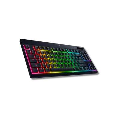 Razer BlackWidow V4 Low Profile TKL HyperSpeed Wireless Gaming Keyboard with Multi-Function Roller and AI-Button