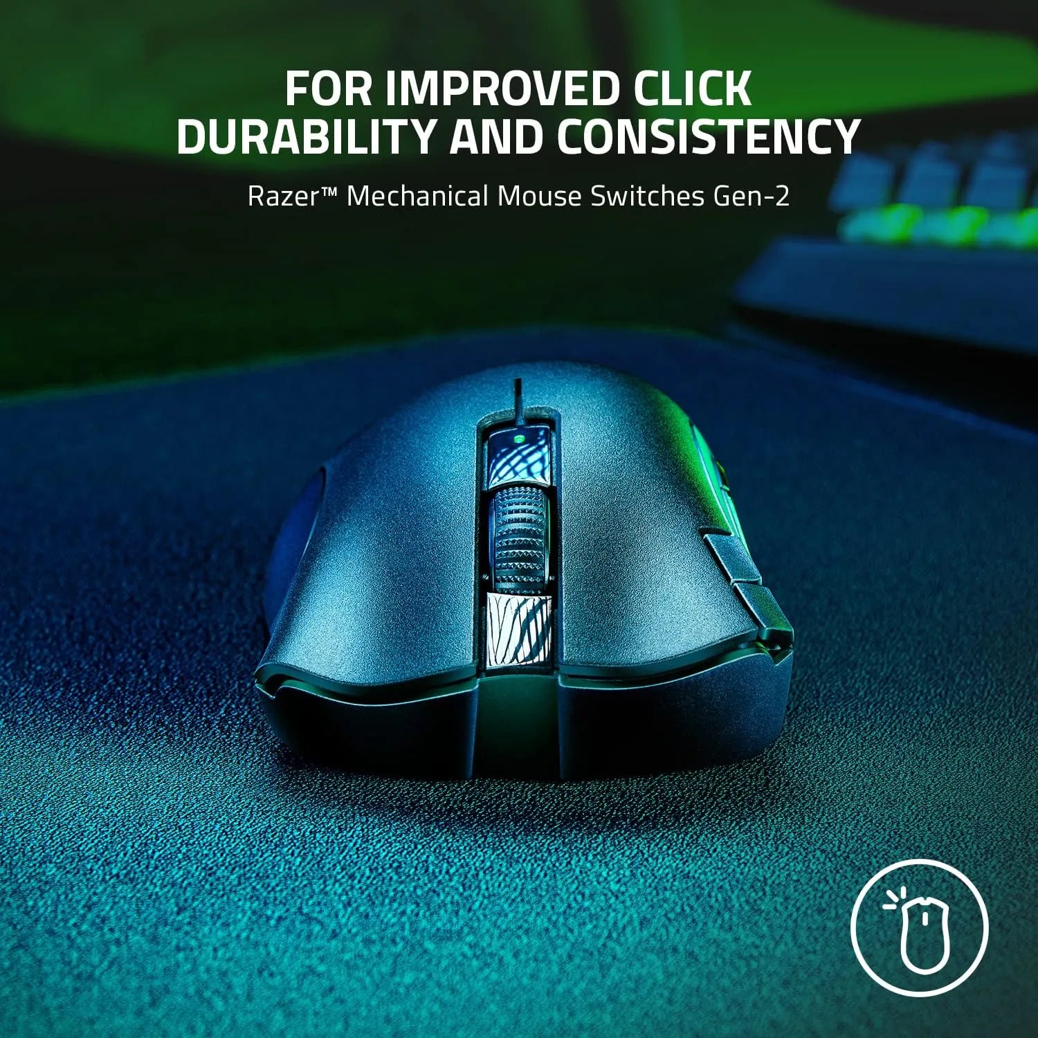 Razer DeathAdder V2 X HyperSpeed Wireless Gaming Mouse with 14K DPI and Mechanical Switches - متجر TT Tab للتقنيات الحديثة
