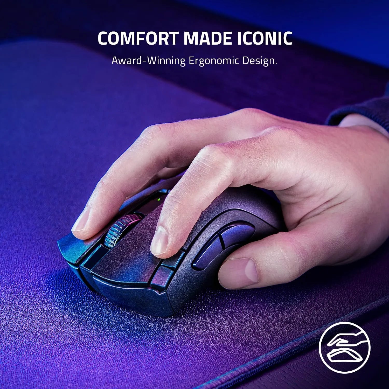 Razer DeathAdder V2 X HyperSpeed Wireless Gaming Mouse with 14K DPI and Mechanical Switches - متجر TT Tab للتقنيات الحديثة