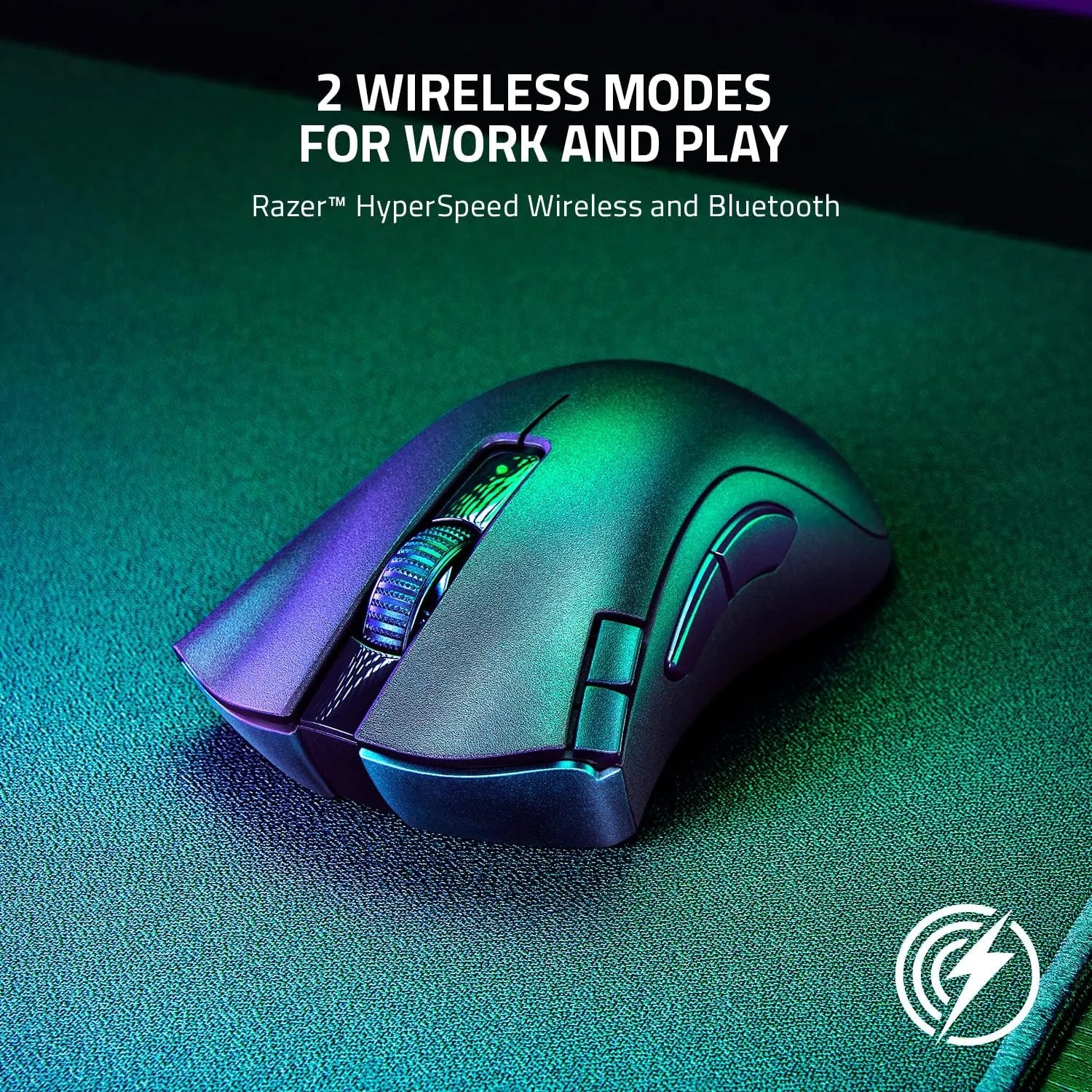 Razer DeathAdder V2 X HyperSpeed Wireless Gaming Mouse with 14K DPI and Mechanical Switches - متجر TT Tab للتقنيات الحديثة