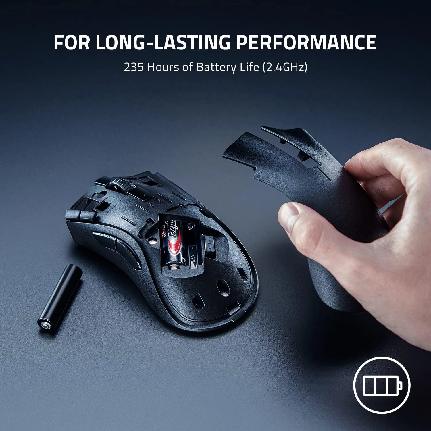 Razer DeathAdder V2 X HyperSpeed Wireless Gaming Mouse with 14K DPI and Mechanical Switches - متجر TT Tab للتقنيات الحديثة