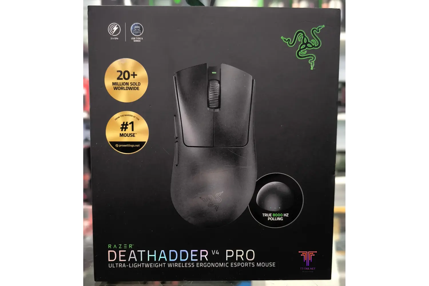 Razer DeathAdder V4 Pro Ultra-lightweight Esports Wireless Gaming Mouse - متجر TT Tab للتقنيات الحديثة