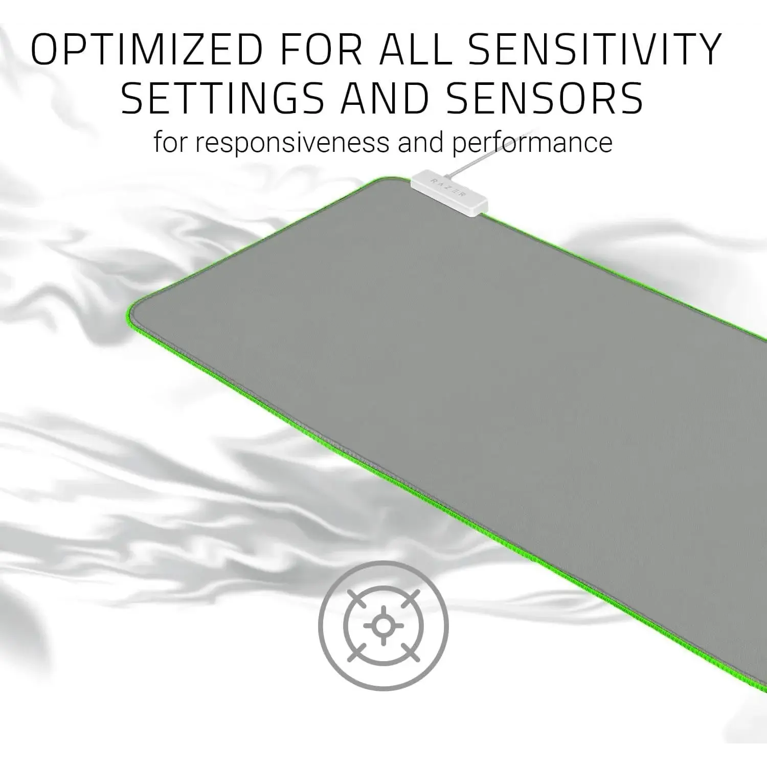 Razer Goliathus Chroma Soft Gaming Mouse Mat with Razer Chroma Extended Mercury - متجر TT Tab للتقنيات الحديثة