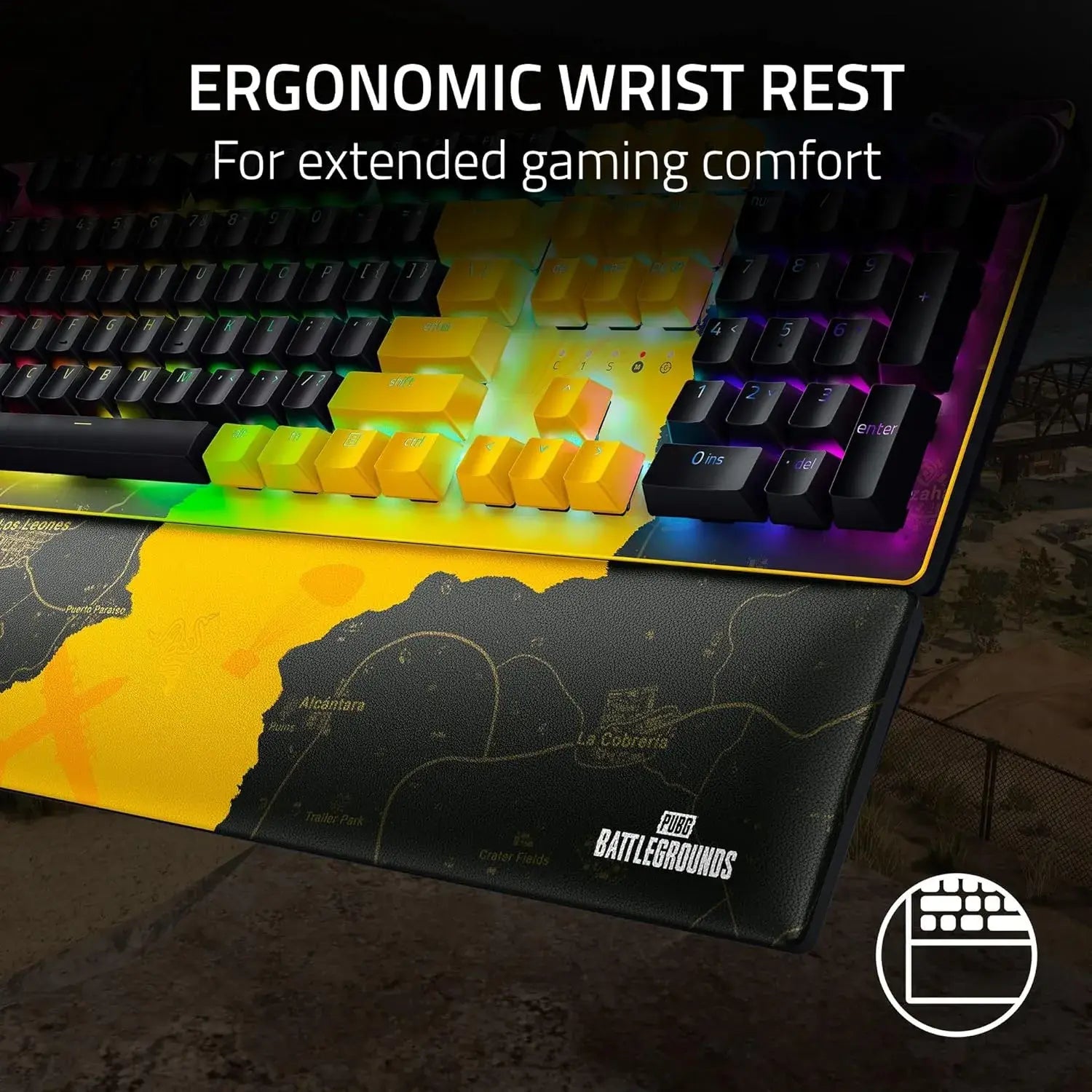Razer Huntsman V2 Wired Gaming Keyboard with 8000Hz Polling Rate and Wrist Rest - متجر TT Tab للتقنيات الحديثة