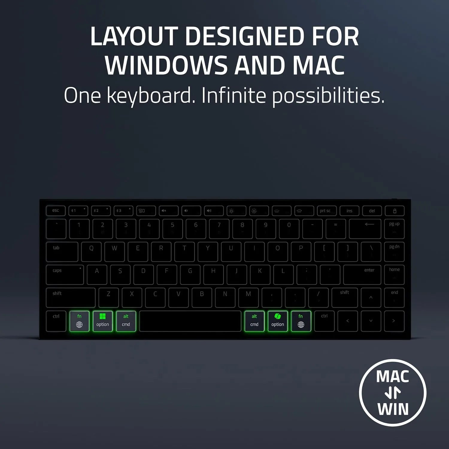 Razer Joro Portable Bluetooth Multi-Pairing & Wired Gaming Keyboard with AI-Hotkey - متجر TT Tab للتقنيات الحديثة