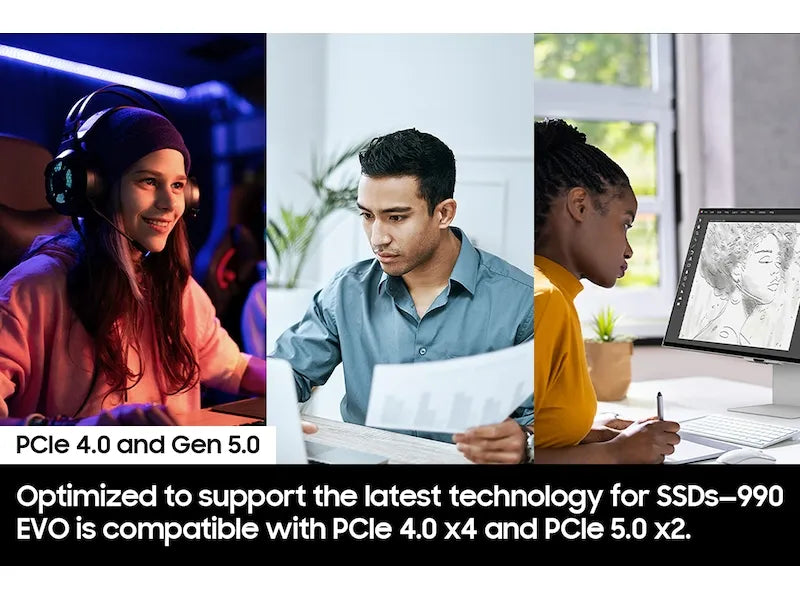 Samsung 990 EVO SSD NVMe Gen4 - للتقنيات الحديثة TT TAB متجر