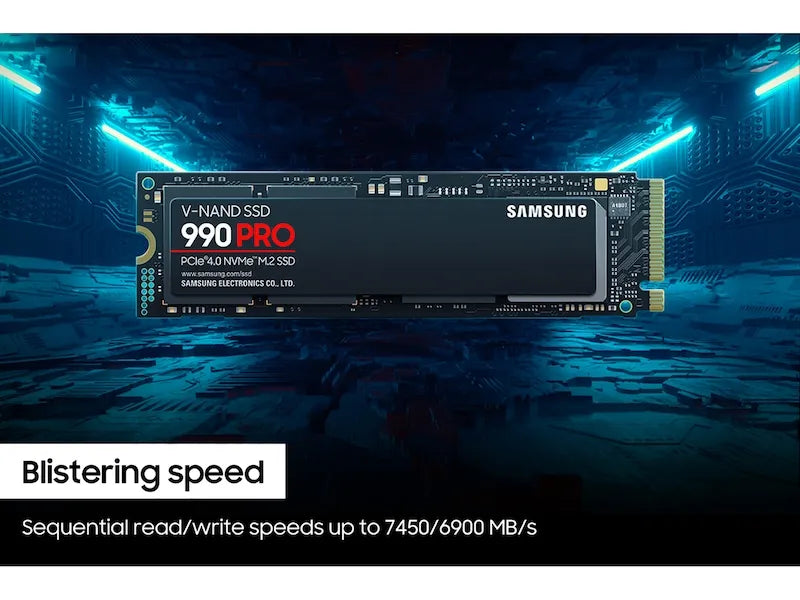 Samsung 990 Pro SSD NVMe Gen4 with DRAM - للتقنيات الحديثة TT TAB متجر