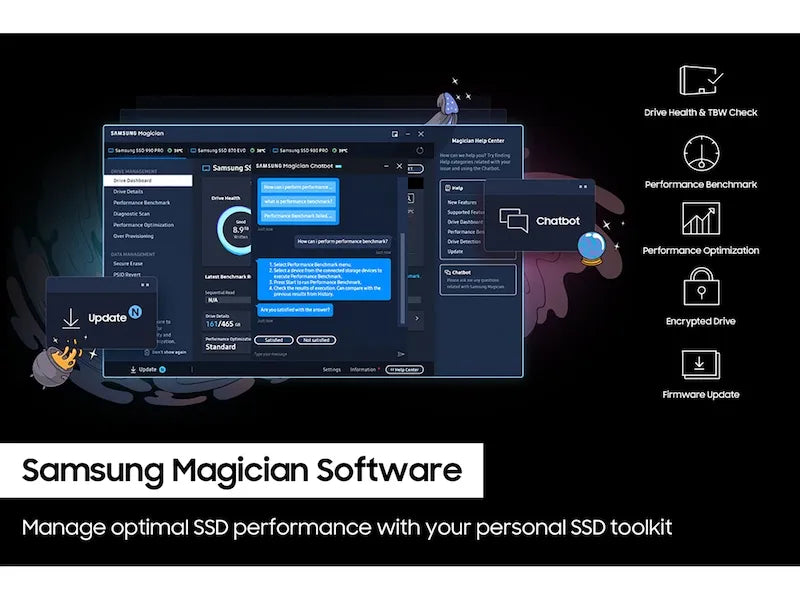 Samsung 990 Pro SSD NVMe Gen4 with DRAM - للتقنيات الحديثة TT TAB متجر