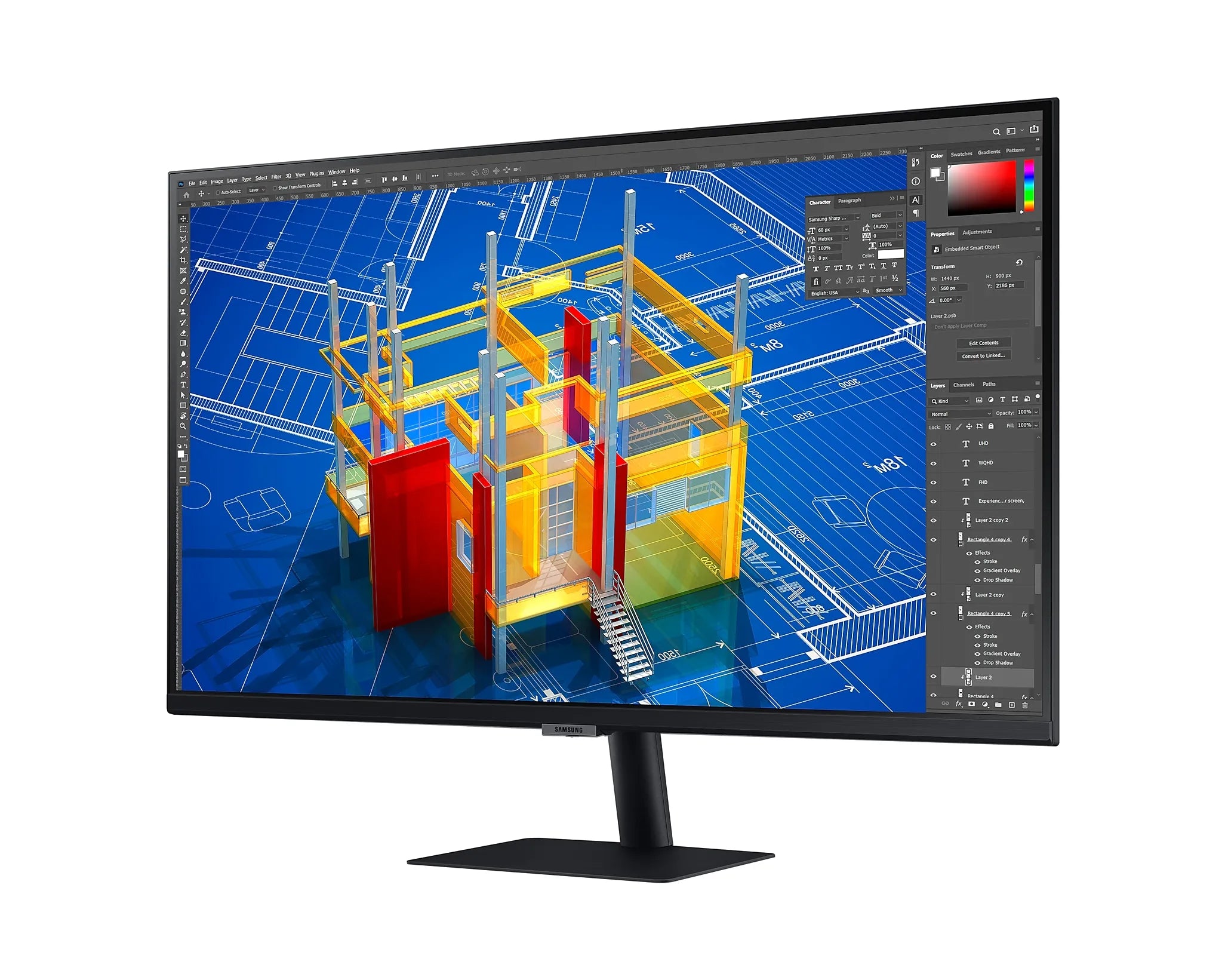 Samsung ViewFinity S7 4K VA 5ms 60Hz sRGB 99% HDR10 1.07B - للتقنيات الحديثة TT TAB متجر