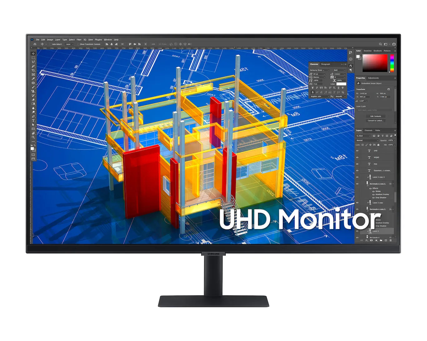 Samsung ViewFinity S7 A700 UHD IPS sRGB 99% HDR10 1.07B Design Monitor - متجر TT Tab للتقنيات الحديثة
