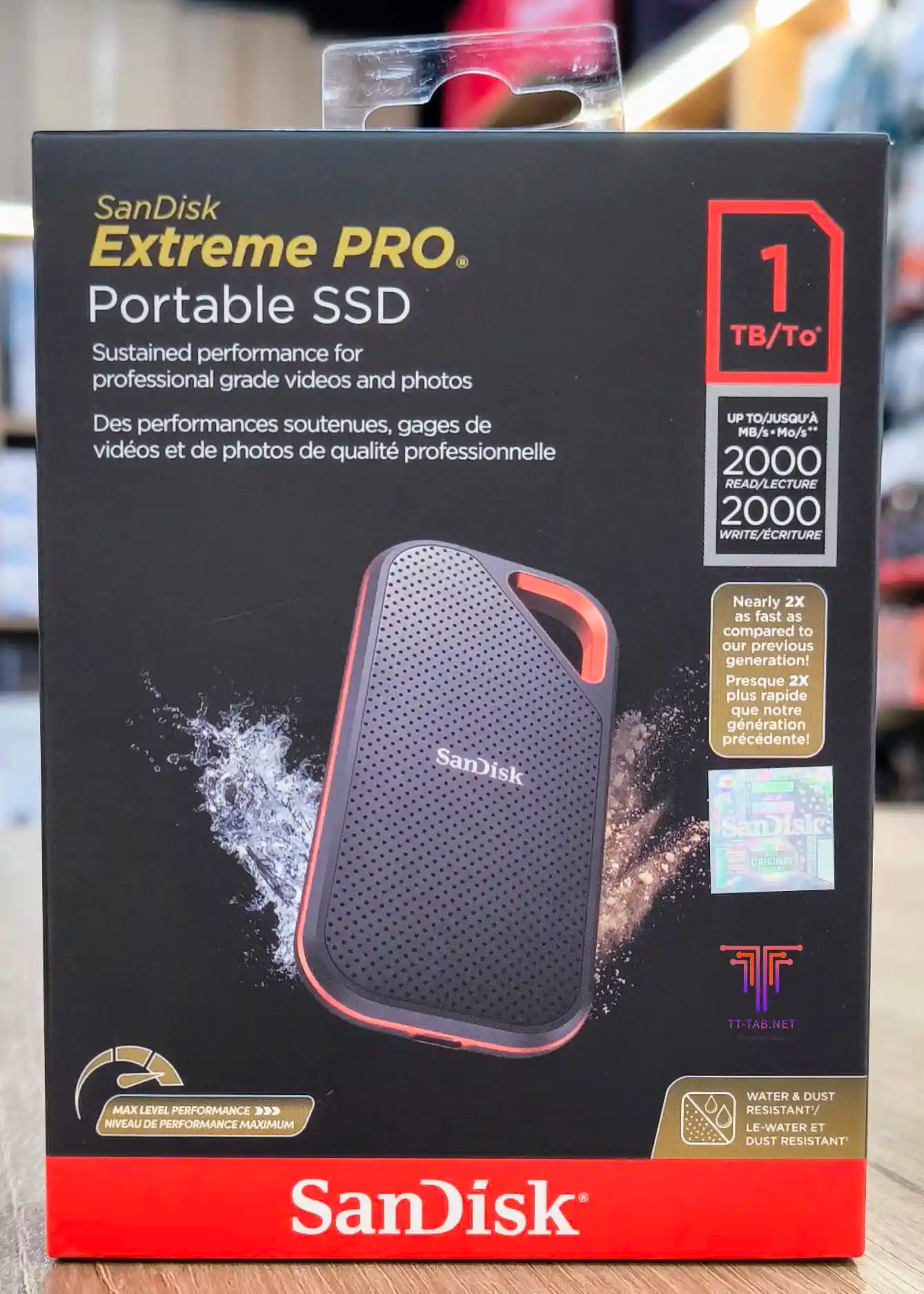 SanDisk Extreme Pro Portable SSD 2000MB/s - للتقنيات الحديثة TT TAB متجر