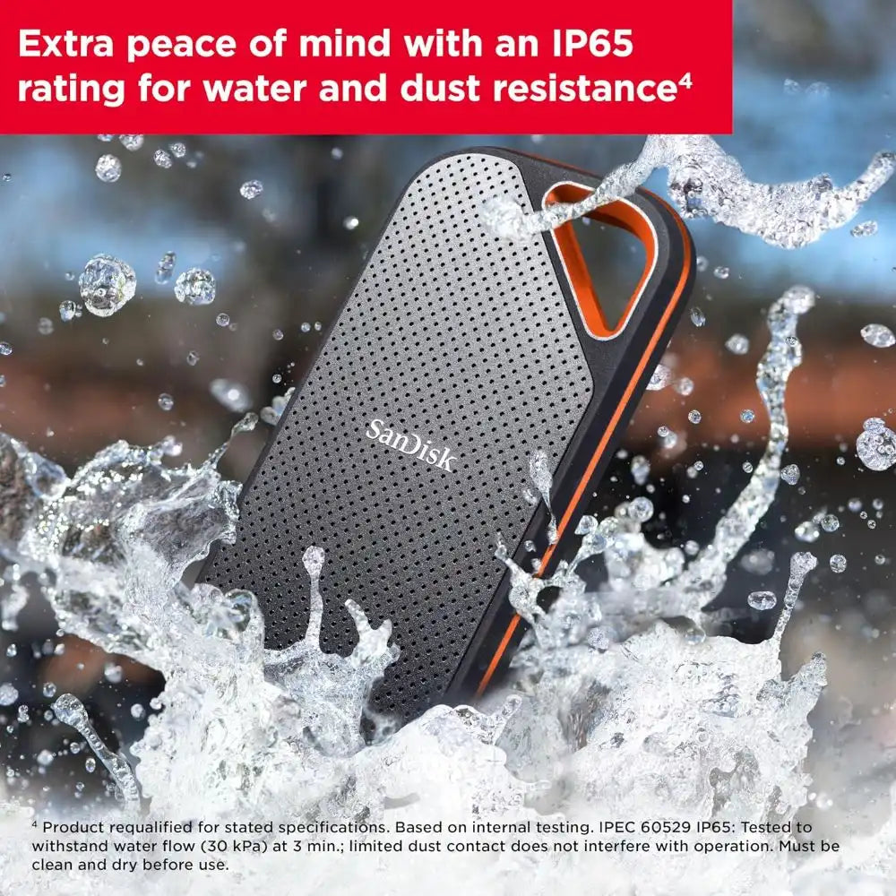SanDisk Extreme Pro Portable SSD 2000MB/s - للتقنيات الحديثة TT TAB متجر