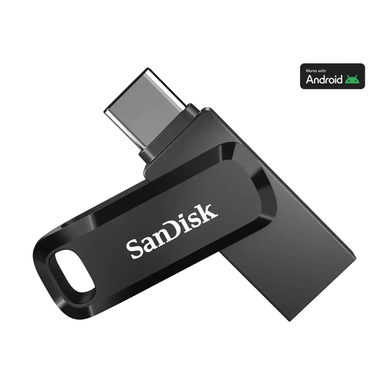 SanDisk Ultra Dual Drive Go Flash Drive USB Type-C+Type-A_Black - متجر TT Tab للتقنيات الحديثة