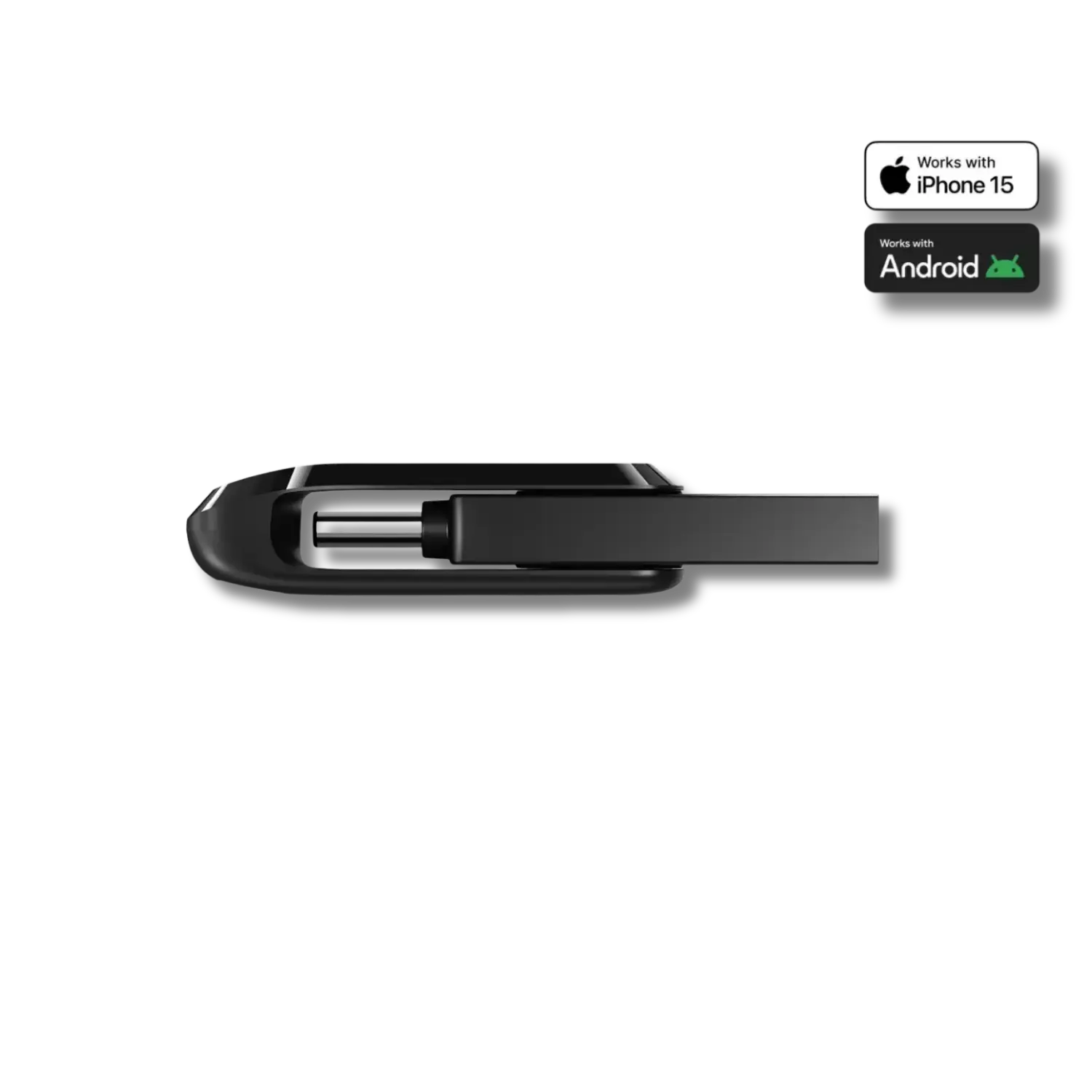 SanDisk Ultra Dual Drive Go Flash Drive USB Type-C+Type-A_Black - متجر TT Tab للتقنيات الحديثة