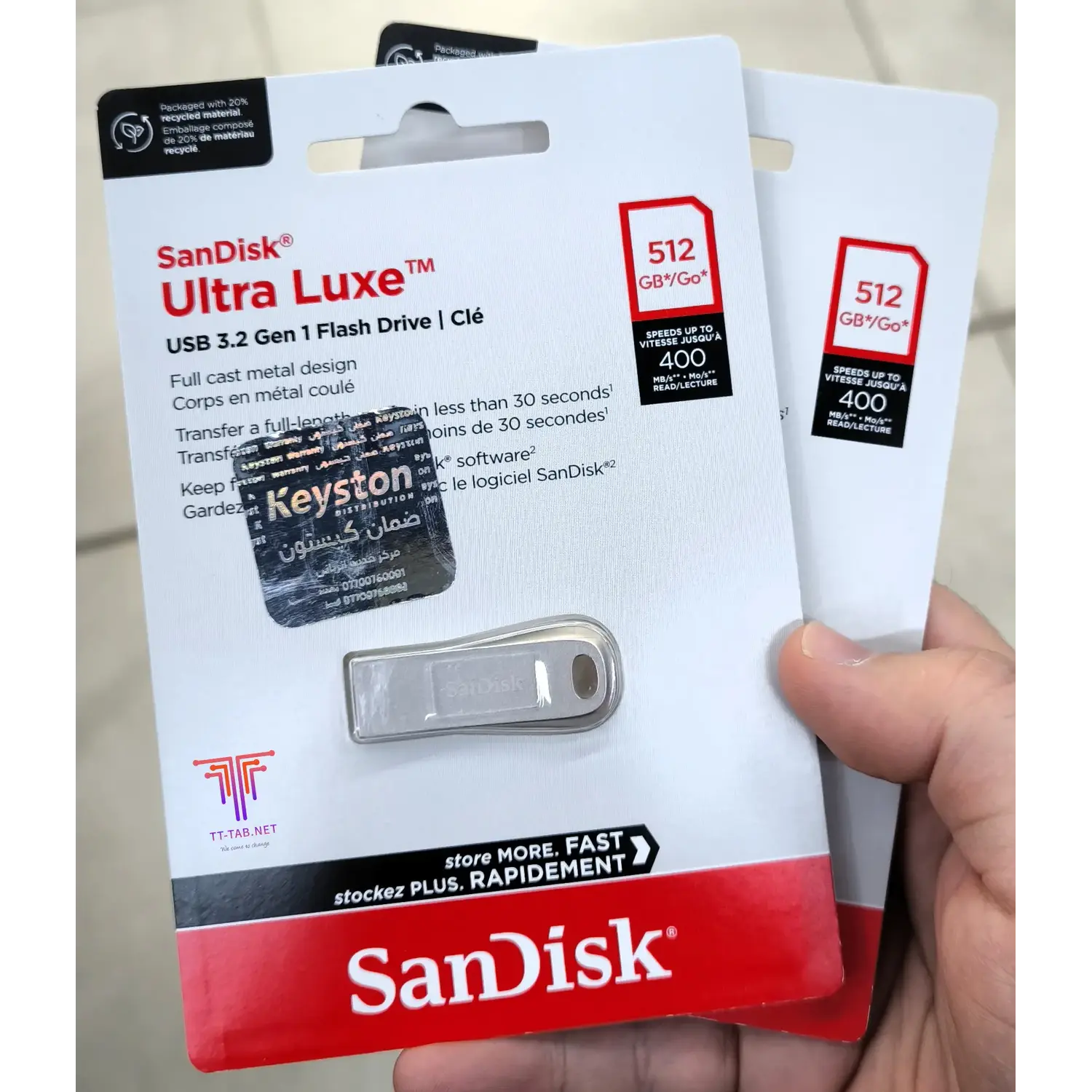 SanDisk Ultra Luxe USB Type-A Flash Drive Read up to 400MBps - متجر TT Tab للتقنيات الحديثة